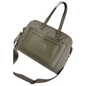 Steve Madden Quilted Olive Laptop Bag